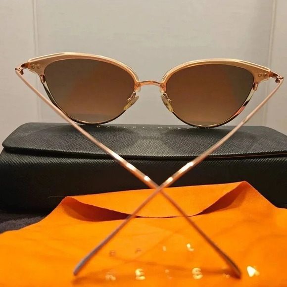 Bailey Nelson | Bonnie Rose Gold Frame Cat Eye Delicate Handcrafted Sunglasses - Picture 2 of 14